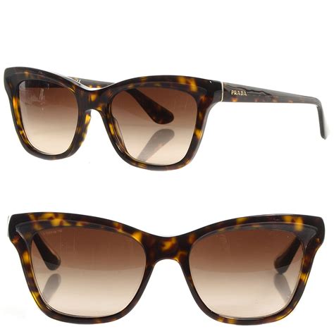 Prada Womens Brown Tortoiseshell Print Plastic Large Chain 